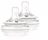 Philips Avent Natural Yenidoğan Silikon 1+ Ay Yavaş Akışlı Geniş Ağızlı Biberon Emziği
