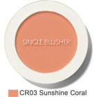The Saem Single Sunshine Coral Işıltılı Toz Allık