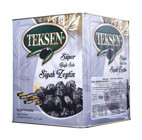 Teksen Tuzlu Sele Yağlı Siyah Zeytin Teneke 10 kg