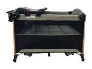Baby Door 2053 Playgo Alüminyum 20 kg Kapasiteli Taşınabilir Katlanabilir Ara Katlı 70x110 cm Sallanan Anne Yanı Park Yatak Bej