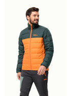 Jack Wolfskin Ather Down Softshell Gore Tex Su Geçirmez Fermuarlı Polyester Erkek Outdoor Mont Turuncu