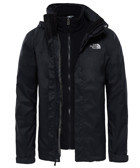 The North Face Evolve II Triclimate Softshell Gore Tex Su Geçirmez Fermuarlı Polyester Erkek T0CG55JK3 Outdoor Mont Siyah