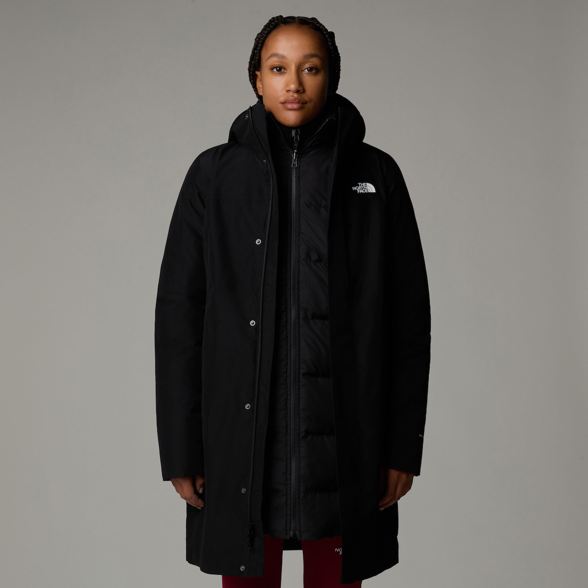 The North Face W Suzanne Triclimate 2.0 Softshell Gore Tex Su Geçirmez Fermuarlı Polyester Kadın Outdoor Mont Siyah