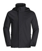 Jack Wolfskin Stormy Point Softshell Gore Tex Su Geçirmez Fermuarlı Polyester Erkek 2L JKT Outdoor Mont Siyah