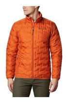 Columbia Delta Ridge Down Softshell Gore Tex Su Geçirmez Fermuarlı Polyester Erkek WO0955 Outdoor Mont Turuncu