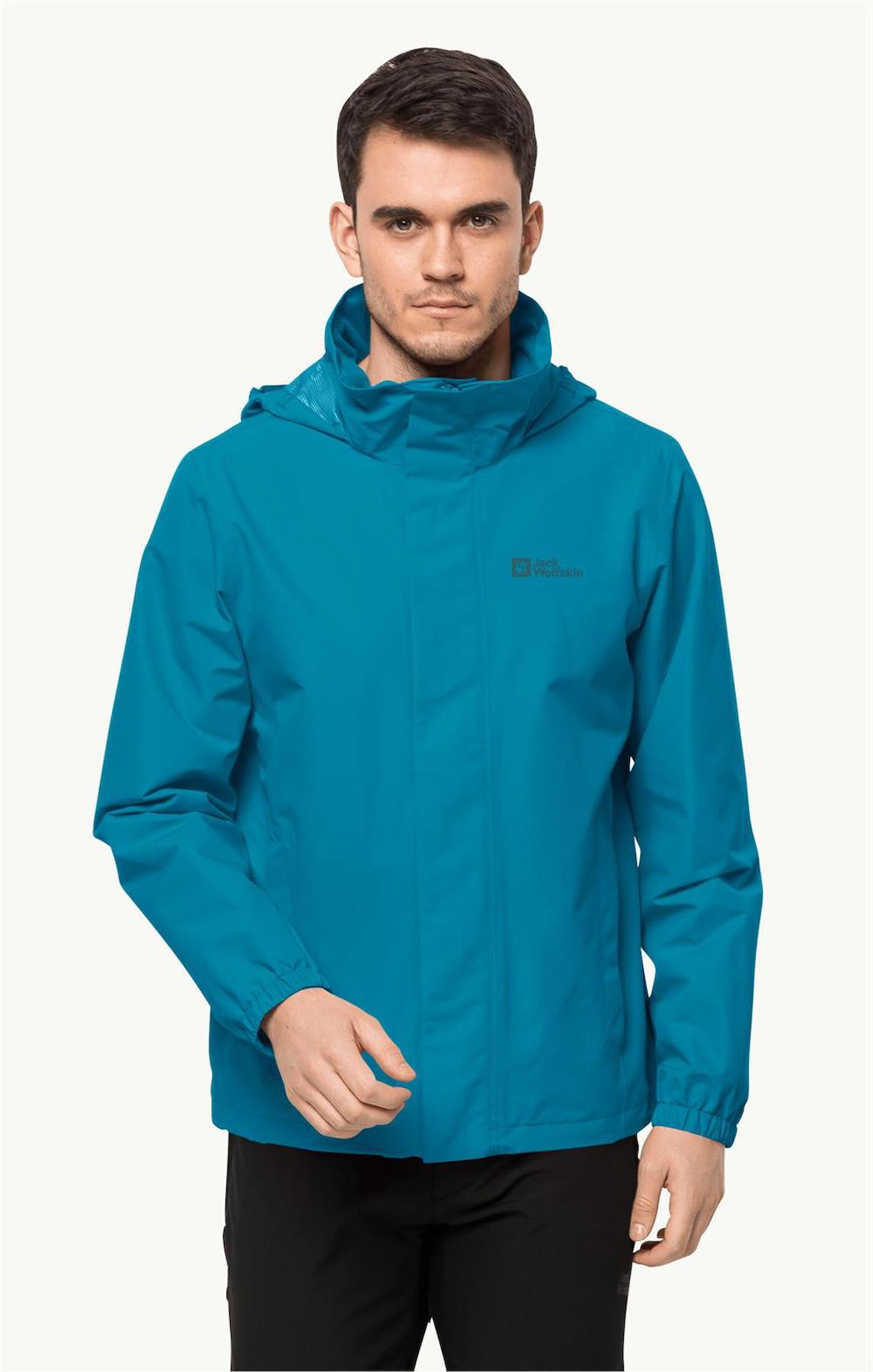 Jack Wolfskin Stormy Point Softshell Gore Tex Su Geçirmez Fermuarlı Polyester Erkek 1111142 Outdoor Mont Mavi