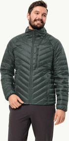 Jack Wolfskin Passamani Down Softshell Gore Tex Su Geçirmez Fermuarlı Poliamid Erkek Outdoor Mont Yeşil