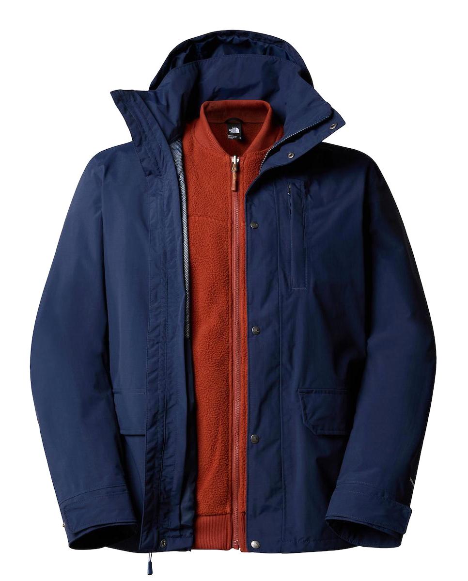 The North Face M Pinecroft Triclimate Softshell Gore Tex Su Geçirmez Fermuarlı Polyester Erkek Outdoor Mont Lacivert