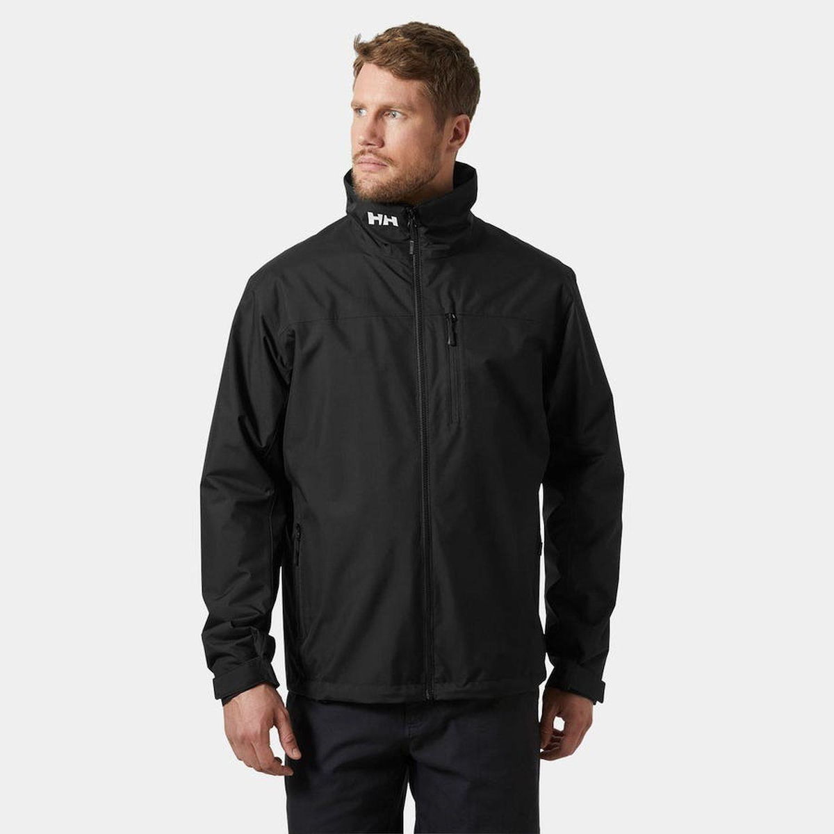 Hell Hansen Crew Hooded Midlayer Softshell Gore Tex Su Geçirmez Fermuarlı Polyester Erkek HHA.34444 HHA.990 Outdoor Mont Siyah