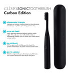 Glimo Sonic Tootbrush Carbon Edition Kapaklı Yumuşak Şarjlı Diş Fırçası Siyah