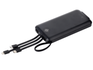 Ixtech Ix-Pb013 10000 mAh Işıklı Dijital Göstergeli Micro USB & Type C Çoklu Bağlantı Powerbank Siyah