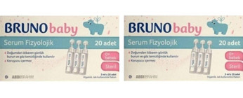 Abdi İbrahim Bruno Baby İzotonik Deniz Suyu 2'li Flakon Serum Fizyolojik 5 Ml