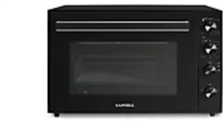 Luxell LX-9670 70 lt Izgaralı Dikdörtgen Fanlı Mini Fırın Siyah