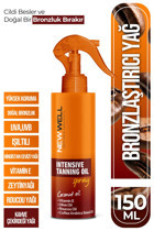 New Well Hindistan Cevizi Yağı-Zeytinyağı Simli Vücut İçin Bronzlaştırıcı Yağ 150 ml
