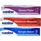 Sanino Deneme Paketi Florürsüz Tüm Yaşlar Diş Mucunu 3x75 ml