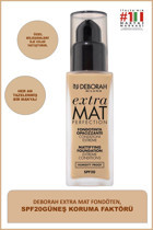 Deborah Extra Mat Perfection 03 Güneş Koruyuculu Likit Şişe Fondöten