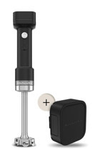 Kitchenaid 5KHBRV71BM 500 ml Plastik Turbo Fonksiyonlu Tek Bıçaklı Tekli Mini El Blender Siyah