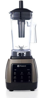 Vosco Home Pro 2000 ml Plastik Buz Kırıcılı Turbo Fonksiyonlu 4 Bıçaklı Tekli Büyük Smoothie Blender Gri