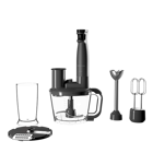 Grundig RHB 4450 1700 ml Plastik Turbo Fonksiyonlu Çift Bıçaklı 3'lü Büyük Blender Seti Siyah