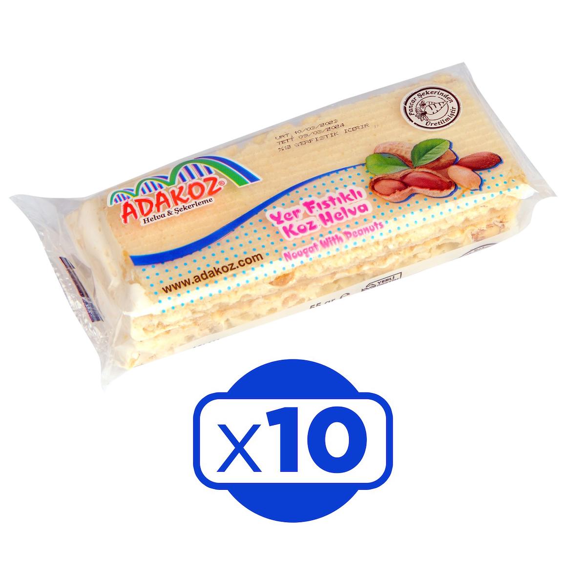 Adakoz Yer Fıstıklı Koz Helva 10x55 gr