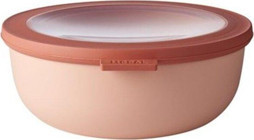 Mepal Multi Bowl Cirqula Round Pembe 2'li Yuvarlak Plastik Saklama Kabı 1.25 lt