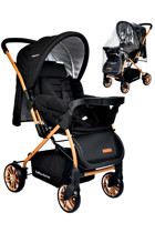 Baby Home Çift Yönlü Katlanabilir Tek Elle Kapanan 360 Derece Dönen Tam Yatar Kabin Tipi Travel Sistem Bebek Arabası