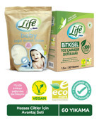 Life By Fakir Avantaj Seti Renkliler ve Beyazlar İçin 60 Toz Deterjan 2.5 kg