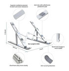 Mg Store ZR521 Katlanabilir Ayarlanabilir Taşınabilir Ayaklı Laptop Standı