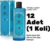 Rebul Aqua Cam Şişe Kolonya 12x250 ml
