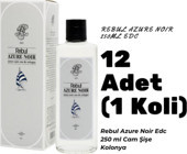 Rebul Azure Noir Cam Şişe Kolonya 12x250 ml