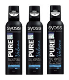 Syoss Pure Volume 4 Şekillendirici Hacim Veren Saç Köpüğü 3x250 ml