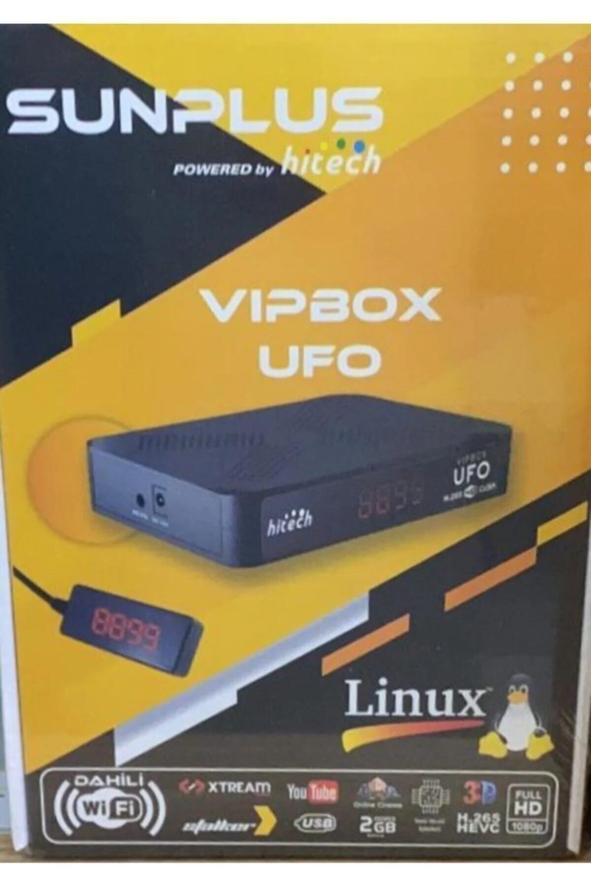 Sunplus Vipbox Ufo 4 GB Dahili İnternetli Linux Mini Çanaklı Full HD Uydu Alıcısı