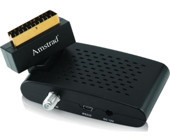 Amstrad 1050 Harici Mini Çanaklı Full HD Uydu Alıcısı