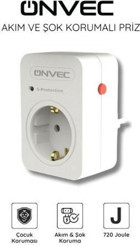 Onvec Basic Tekli Soket Usb'li Kablosuz Tekli Akım Korumalı Priz