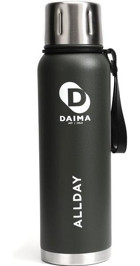 Daima Allday Paslanmaz Çelik 1 lt Outdoor Termos Termos Yeşil