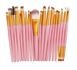 Roesıa Rose Cosmetics Profesyonel 20'li Makyaj Fırça Seti Pembe