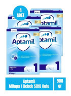 Aptamil Milupa Tahıllı Probiyotikli 1 Numara Bebek Sütü 4x900 gr