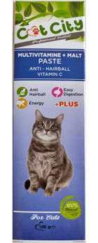 Cat City Multivitamini Tüy Sağlığı Kedi Vitamini Macun 100 gr