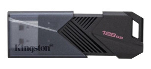 Kingston DataTraveler Exodia Şifreli USB 3.2 Gen 1 Type A 128 GB Flash Bellek Siyah