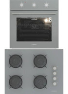 Termikel BO O6435C A - BH P7144C A Dijital Doğalgazlı Cam Klasik Ankastre Fırın Ocak 2'li Ankastre Set Gri