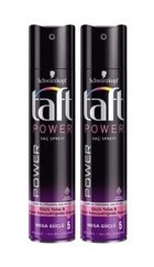 Schwarzkopf Taft Power No: 5 Sabitleyici Islak Görünümlü Provitaminli Saç Spreyi 2x250 ml