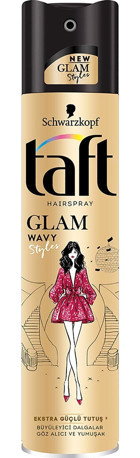 Schwarzkopf Taft Glam Waves Şekillendirici Islak Görünümlü Provitaminli Ekstra Güçlü Saç Spreyi 250 ml