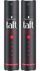 Schwarzkopf Taft Power Caffeine Sabitleyici Islak Görünümlü Provitaminli Güçlü Saç Spreyi 2x250 ml