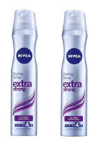 Nivea No: 4 Şekillendirici Islak Görünümlü Provitaminli Ekstra Güçlü Saç Spreyi 2x250 ml