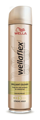 Wella Wellaflex Brillant Colors Sabitleyici Islak Görünümlü Provitaminli Güçlü Saç Spreyi 250 ml