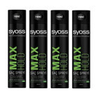 Syoss Max Hold Şekillendirici Islak Görünümlü Provitaminli Güçlü Saç Spreyi 4x400 ml
