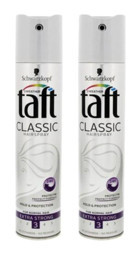 Schwarzkopf Taft Classic Sabitleyici Islak Görünümlü Provitaminli Güçlü Saç Spreyi 2x250 ml