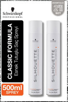 Schwarzkopf Silhouette Şekillendirici Islak Görünümlü Provitaminli Hafif Saç Spreyi 2x500 ml