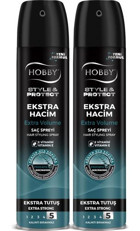 Hobby S&P Şekillendirici Islak Görünümlü E Vitaminli Ekstra Güçlü Saç Spreyi 2x250 ml