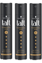 Schwarzkopf Taft Powerful Age No: 5 Dolgunlaştırıcı Islak Görünümlü Provitaminli Saç Spreyi 3x250 ml
